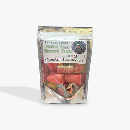 Freeze Dried Rolled Fruit Flavored Candy 1oz