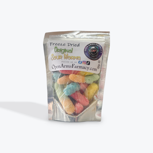 Freeze Dried Original Sour Worms - 10 Count